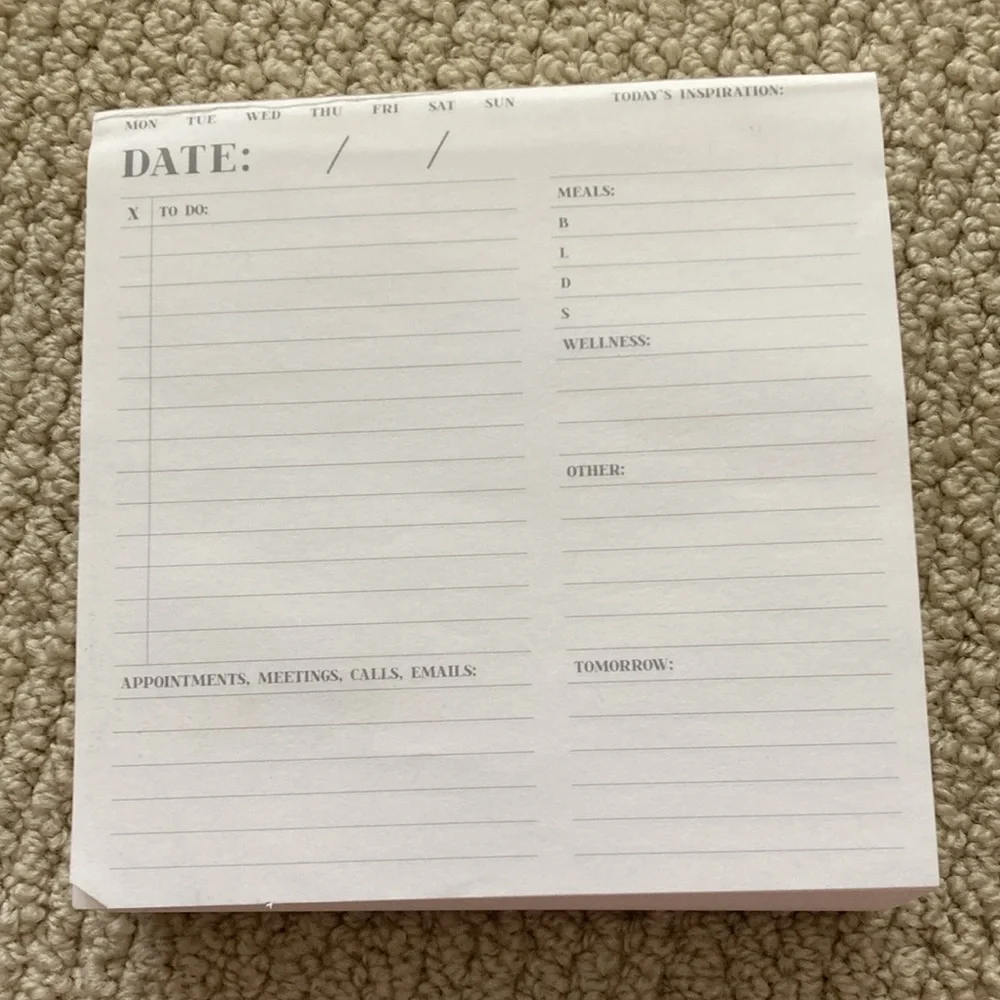Planner Weekly Productivity Pad 500+ pages Lined Notepad Notebook To Do Lists